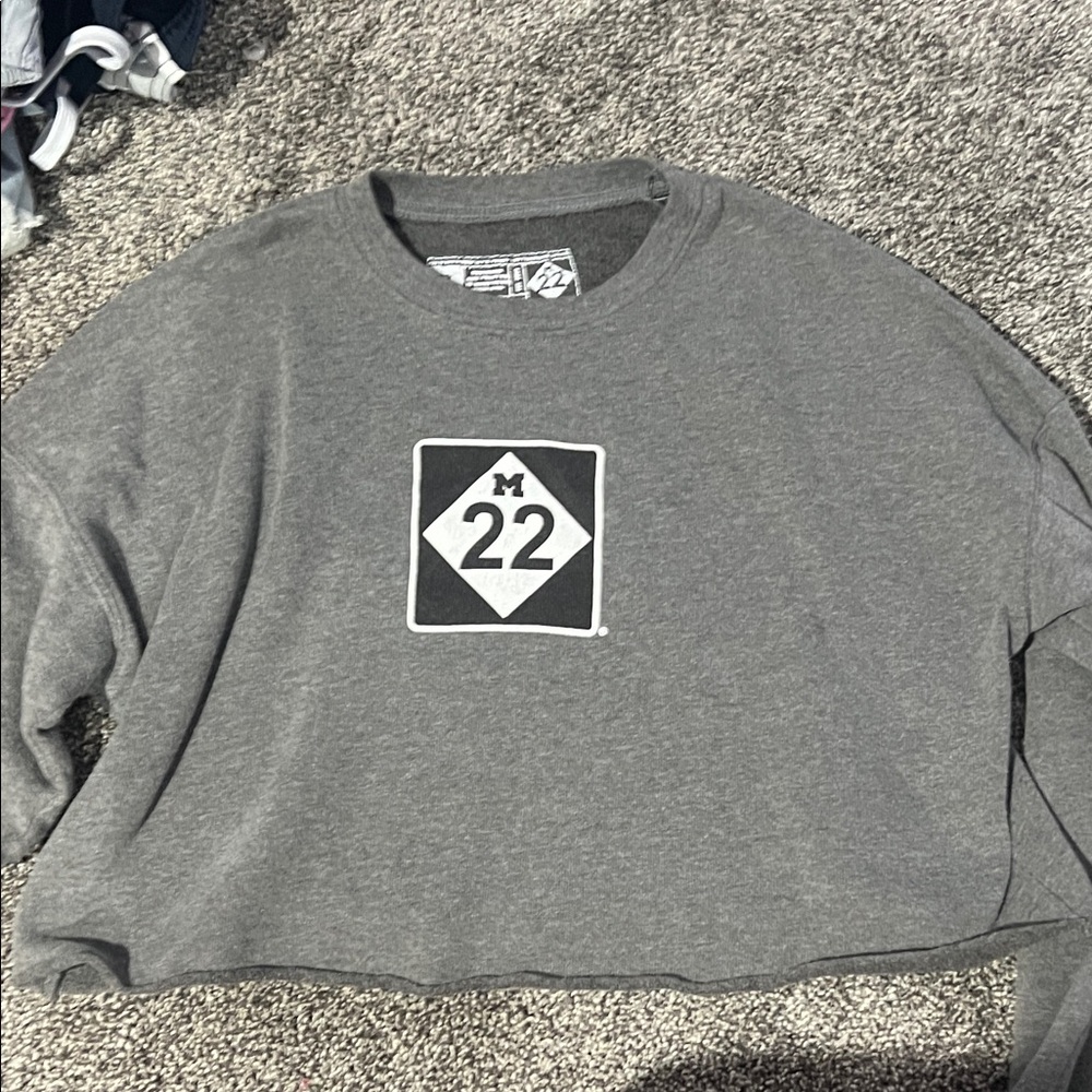 Women's Charcoal Crew Neck Sweater